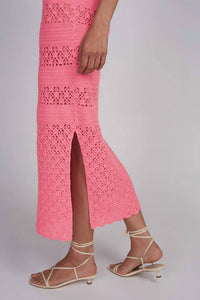 Eleven Six - Cotton Crochet Midi Dress