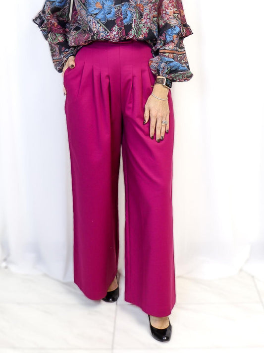 Wide Leg Corset Pants