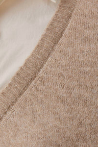 Sunday Edition Layered Pull Over Sweater Top in beige - women's sweater - view 9