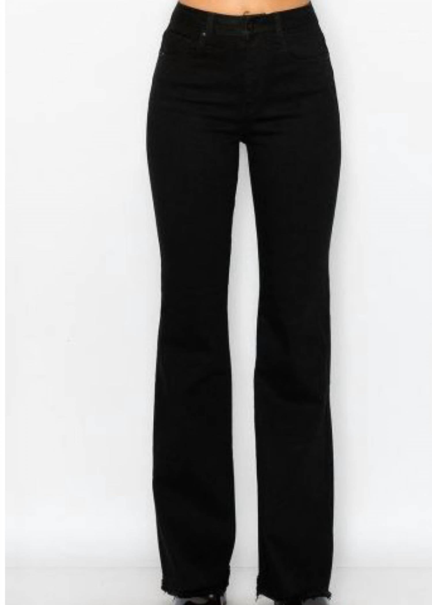 Blue Age - Women's Wax Flare Stretch Denim Fray
