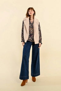 Molly Bracken - Sleeveless Sheepskin Effect Vest