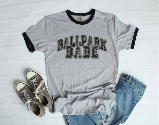 She Shed - Ballpark BABE Baseball Tee