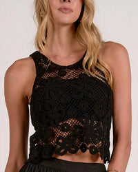 Elan - Mckenzie Open Knit Tank Top