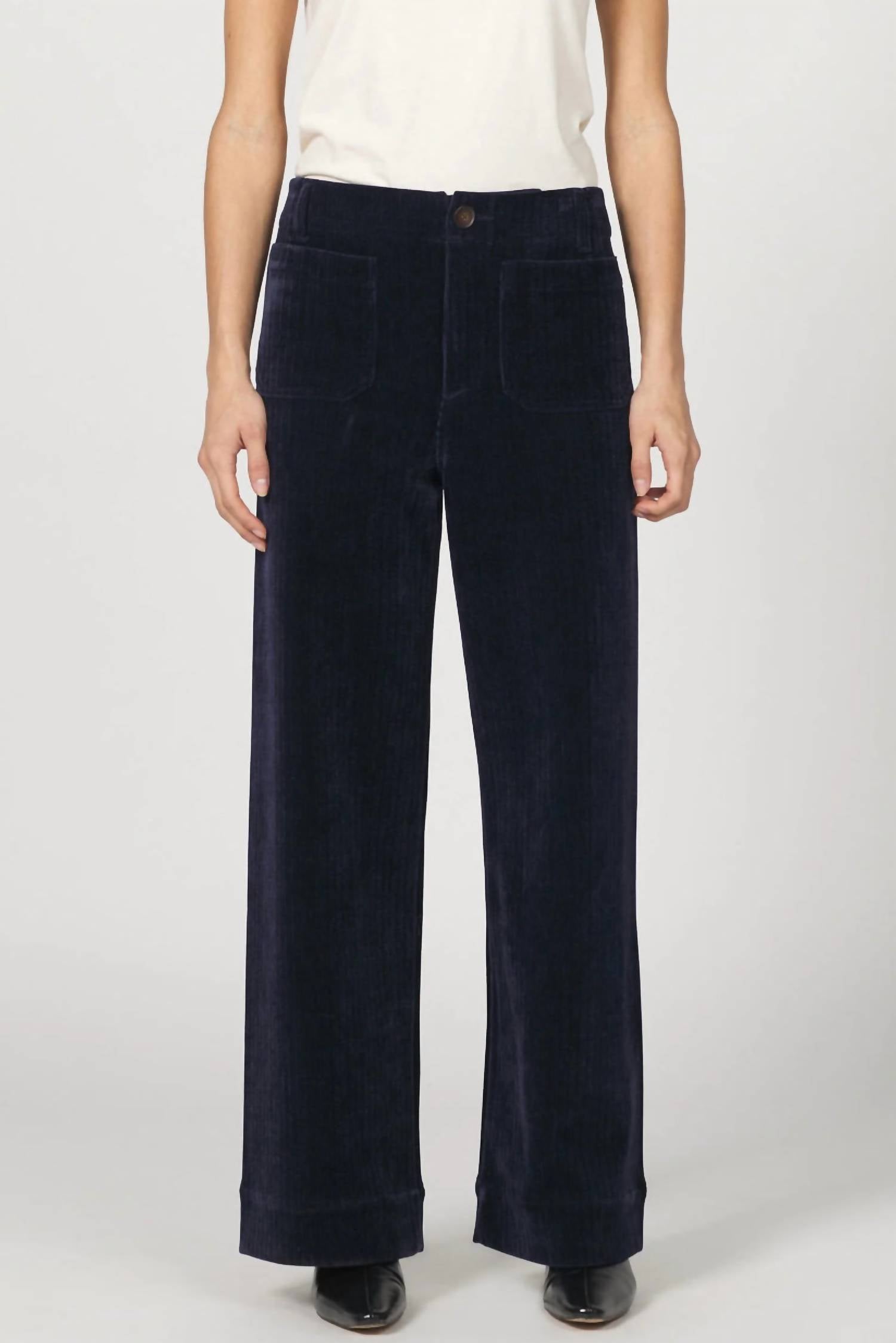 DEAR JOHN DENIM Audrey High Rise Wide Leg Pants in black - women's jeans