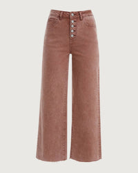Bayeas - Jordan High Rise Wide Leg Denim Jeans