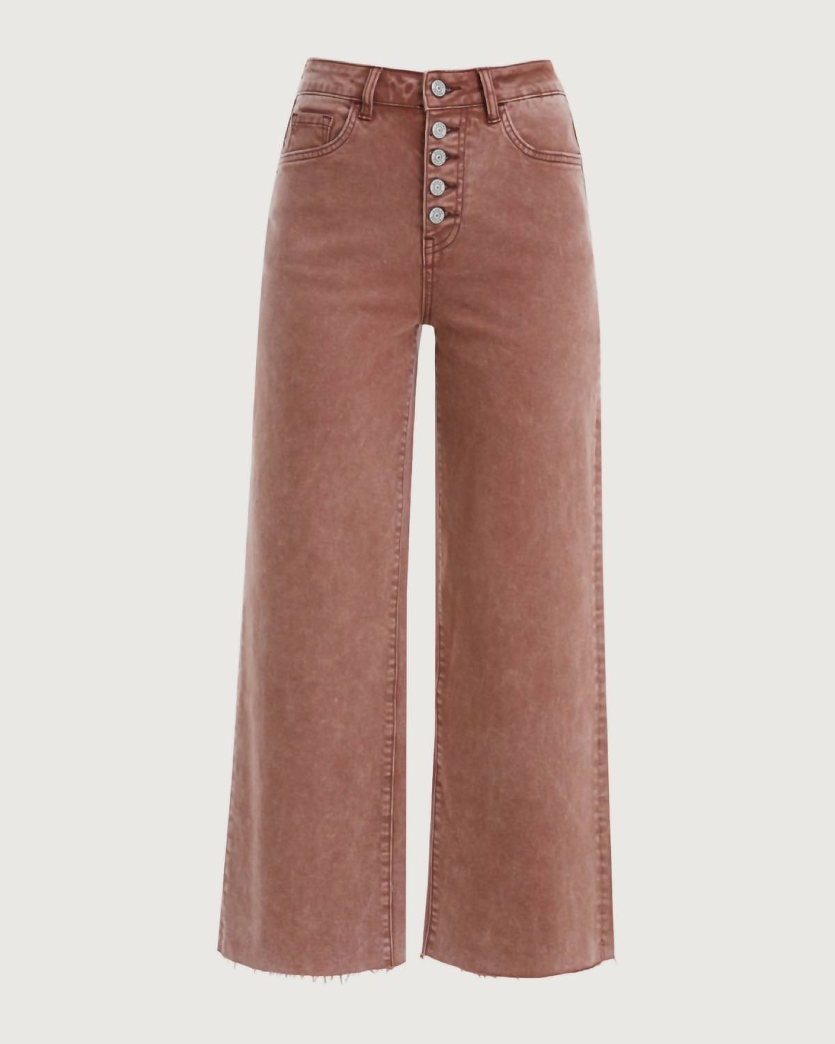 Bayeas - Jordan High Rise Wide Leg Denim Jeans