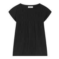 CLOSED Women's Frills T-Shirt in black - women's blouse - alternate view