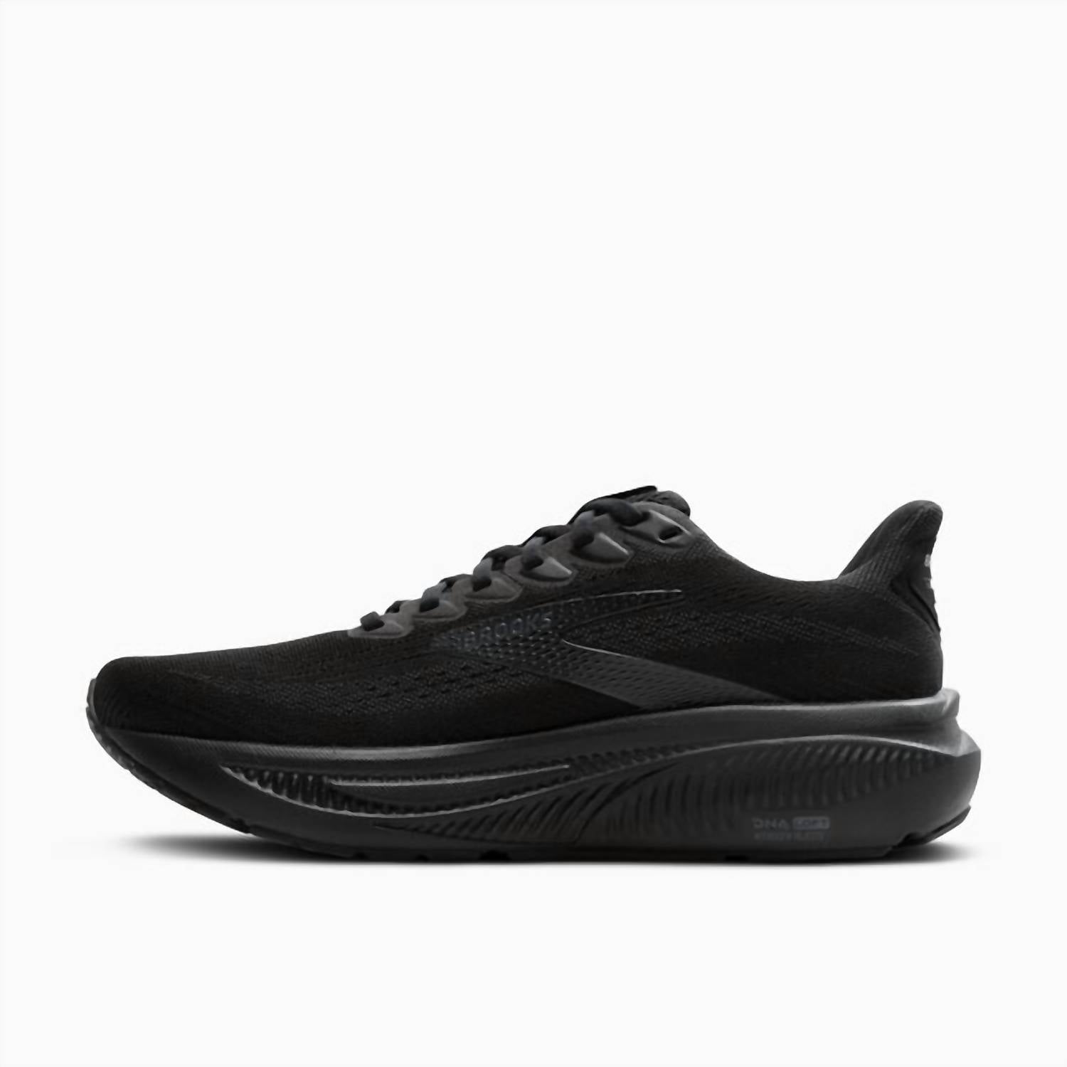 BROOKS Women's Ghost 17 Running Shoes in black black ebony 1 - women's shoe - detail view