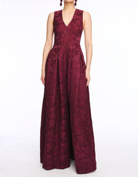 Sachin & Babi - Brooke V Neck Ball Gown
