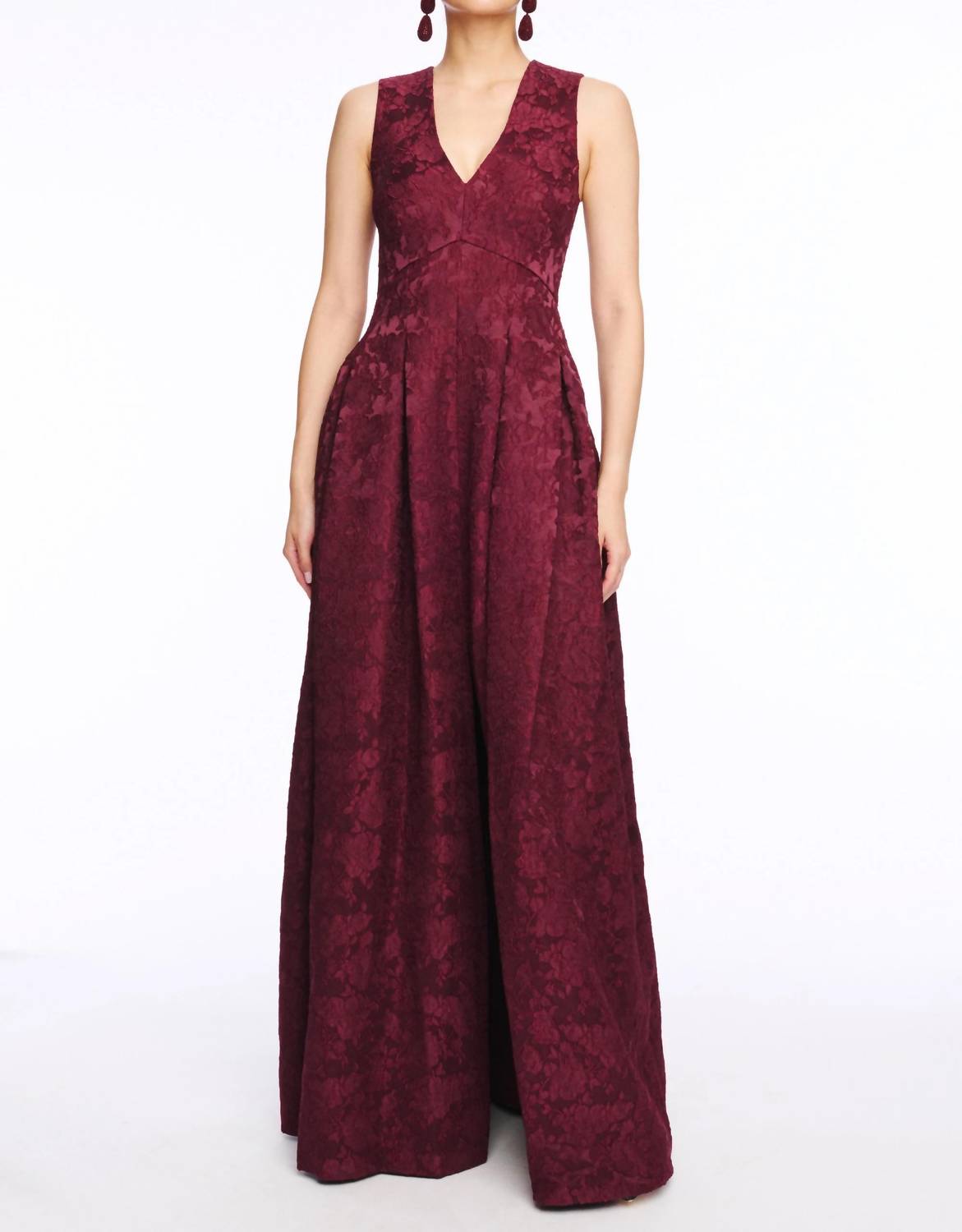 Sachin & Babi - Brooke V Neck Ball Gown