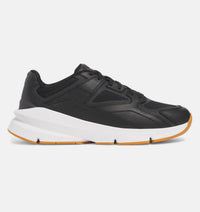 UNDER ARMOUR Unisex Forge 96 Leather Shoes in black white - men's sneaker - detail view