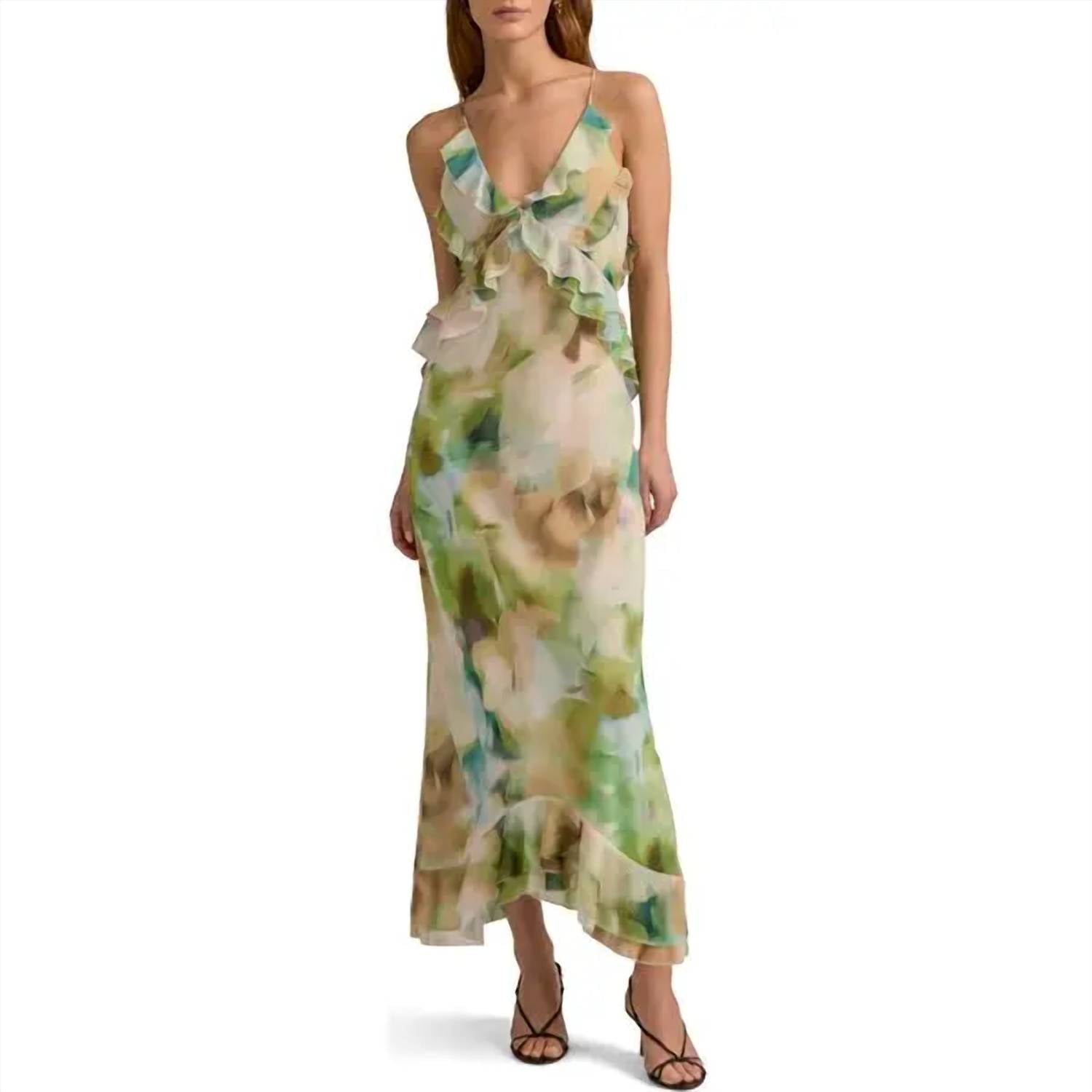 Favorite Daughter Who Me Maxi Dress in botanic arista - women's dress