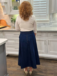 Emily Lovelock - Layla Belted Denim Skirt