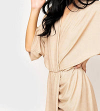 Gibsonlook - Jennifer Drape Front Luxe Knit Dress