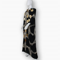 Sylca Designs - Women's V-Neck Polka Dot Caftan
