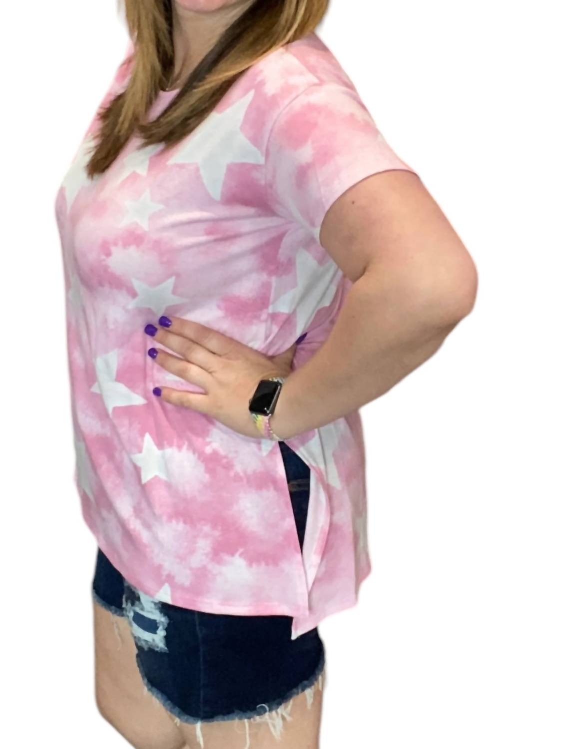 Honeyme - Tie Dye Star Tunic Top