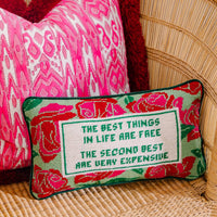 Furbish Studio - Expensive Needlepoint Pillow