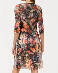 Johnny Was - 3/4 SLEEVE MESH MIDI DRESS