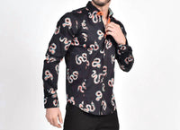 Eight X - Aztec Snake Print Button Down Shirt