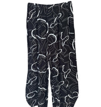 Shana Apparel Women's Lantern Pant in black white - women's pants