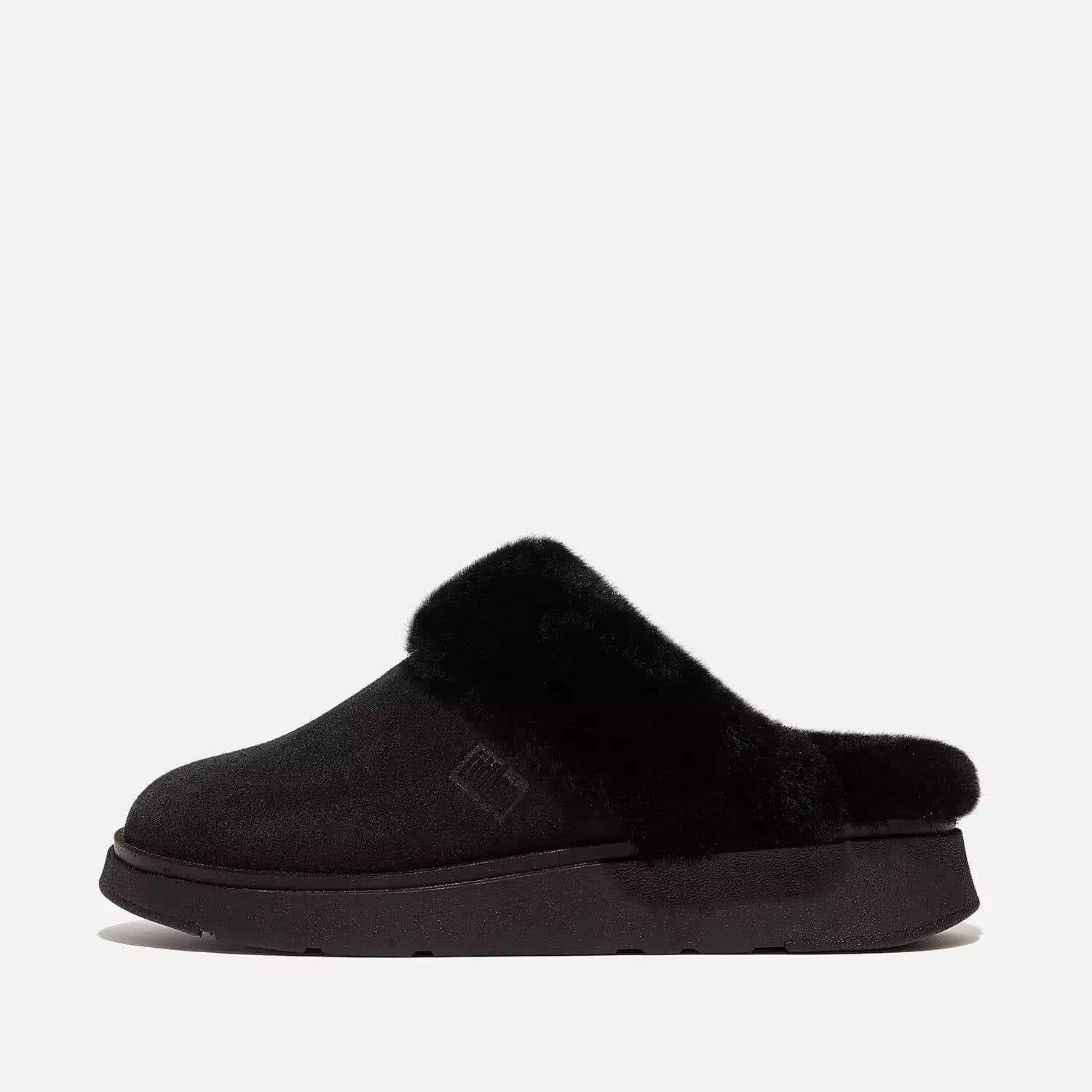 Fitflop - Women's Gen-ff Shearling-collar Suede Slippers