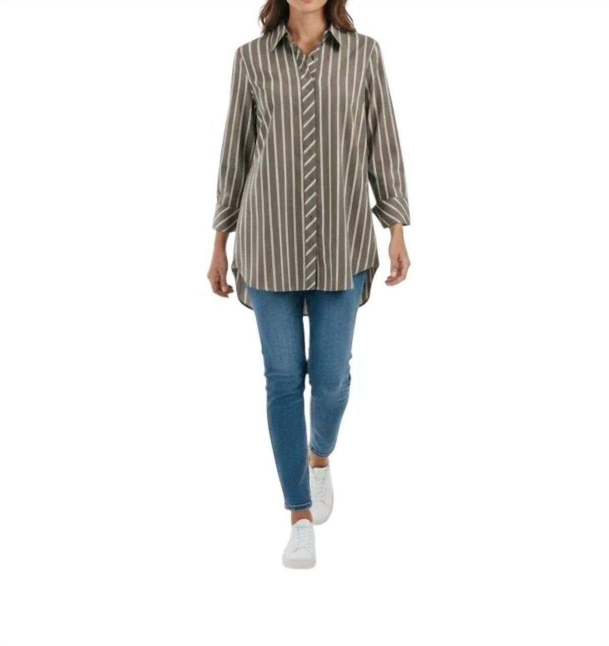 Brax - Viki Striped Button Up Top