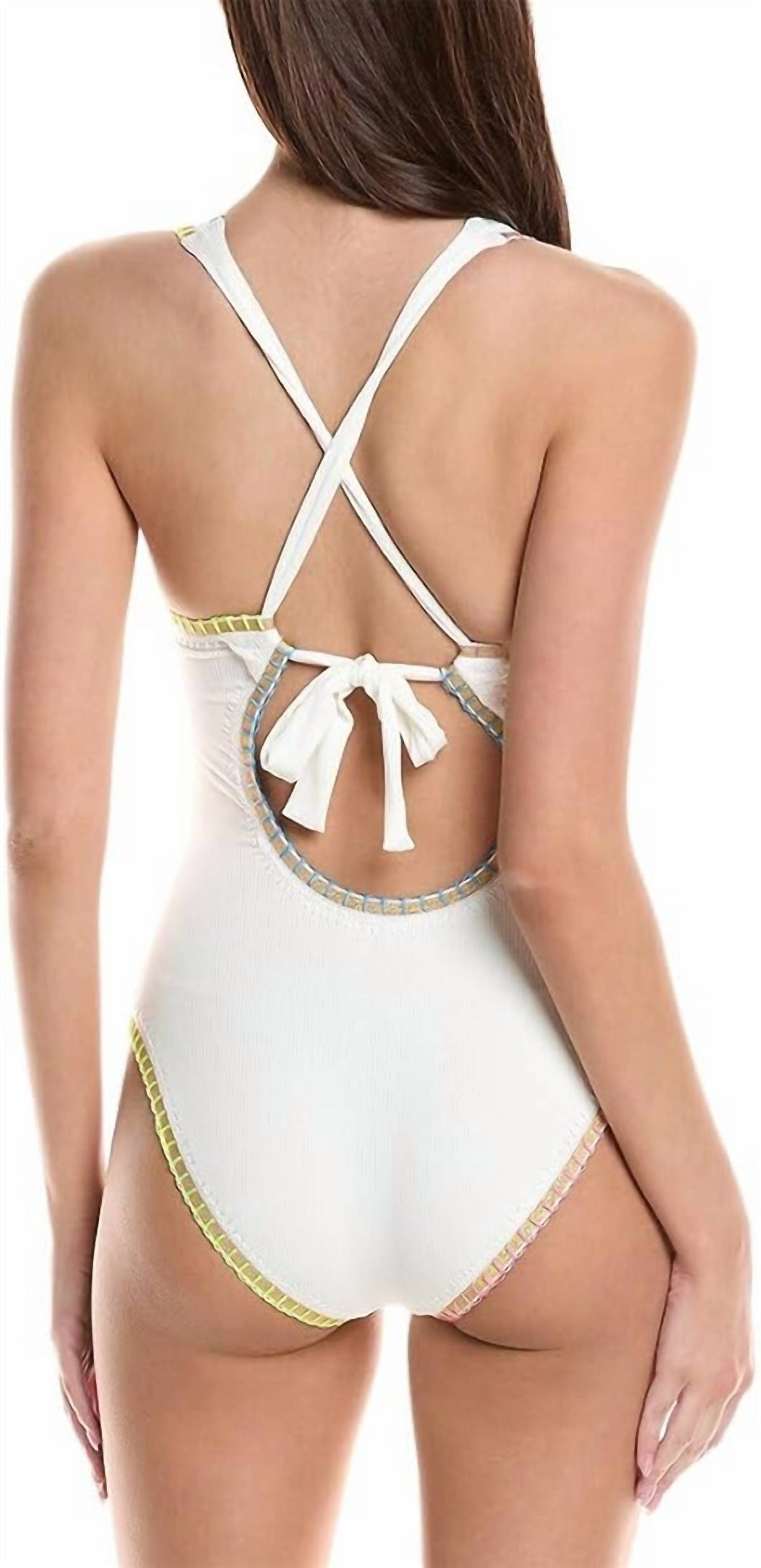 Pq Swim - Solange Ferrarini Crochet Trim One-piece