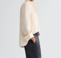 TWP Next Morning Shirt in creme de peche - women's shirt - alternate view