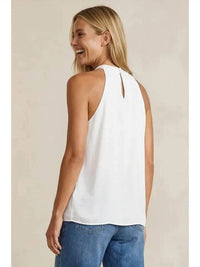 Naked Zebra - Cord Keyhole Sleeveless Top