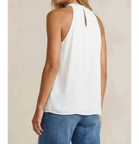 Naked Zebra - Cord Keyhole Sleeveless Top