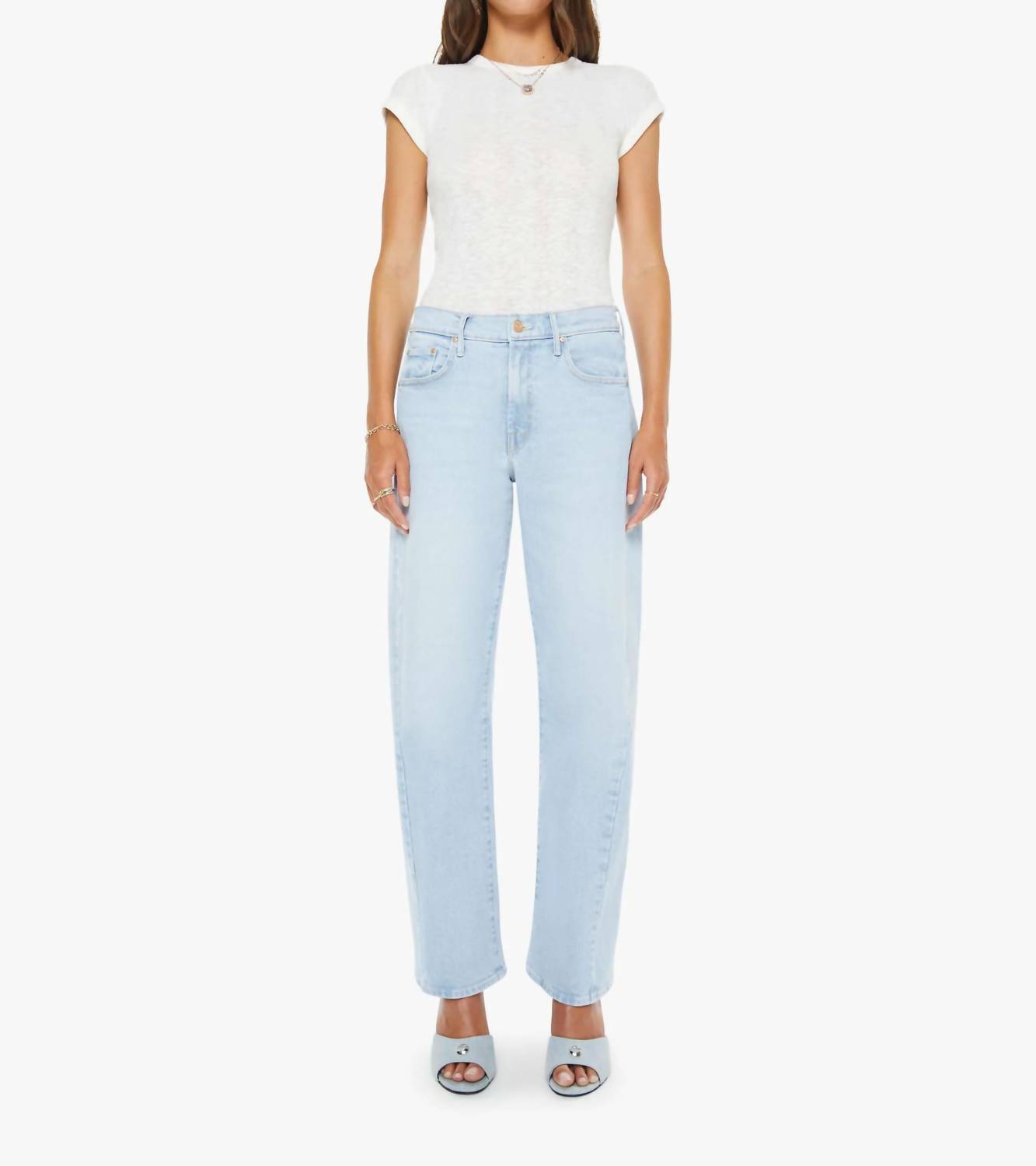 Mother - Mid Rise Half Pipe Hover Jean