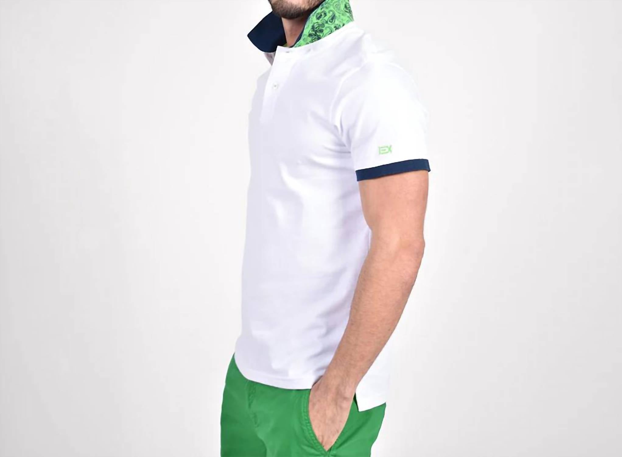 Eight X - Double Sided Paisley Print Collar Polo