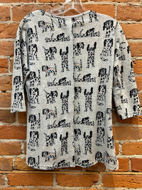 Shana Apparel - Women's Fleece Spotted-dog Tee
