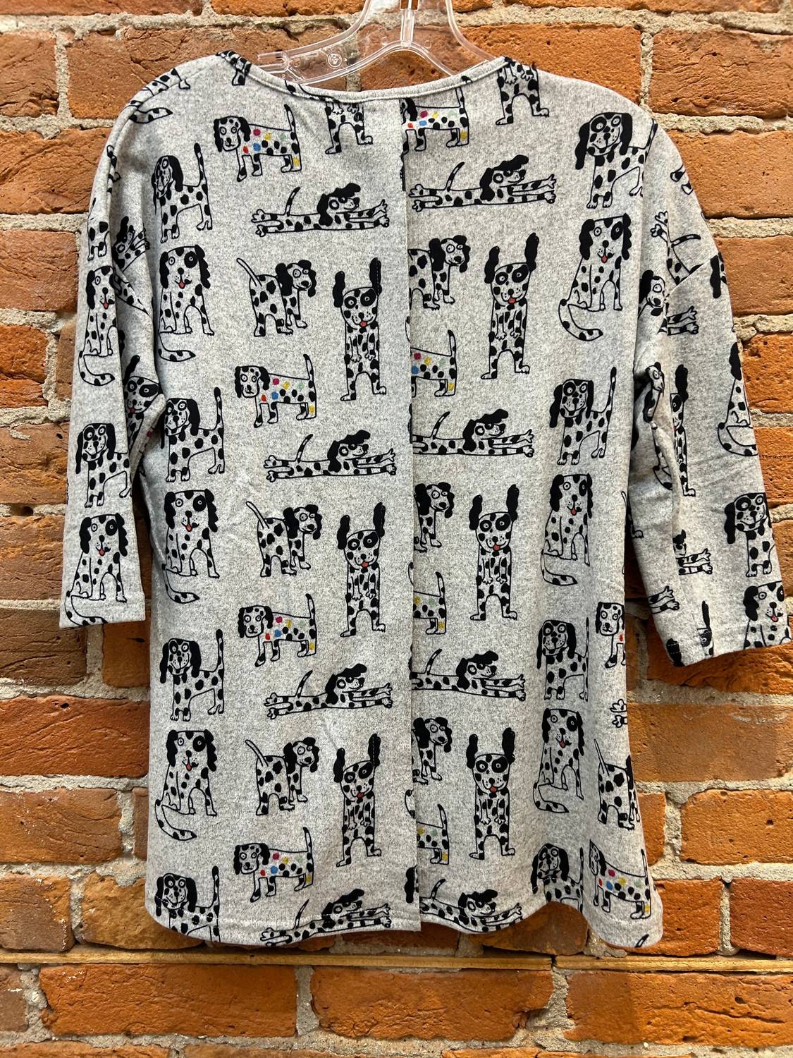 Shana Apparel - Women's Fleece Spotted-dog Tee