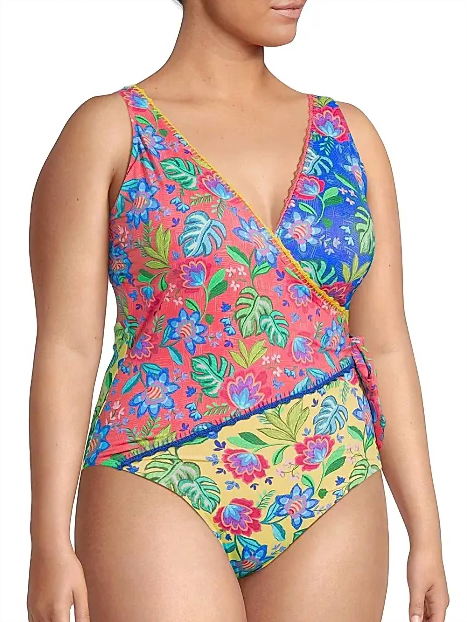 Johnny Was - Wrap One Piece Swimsuit Plus