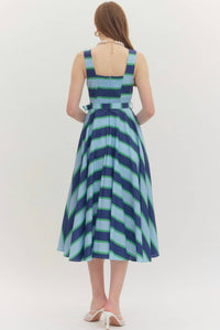 Entro - Preppy Stripe Midi Dress
