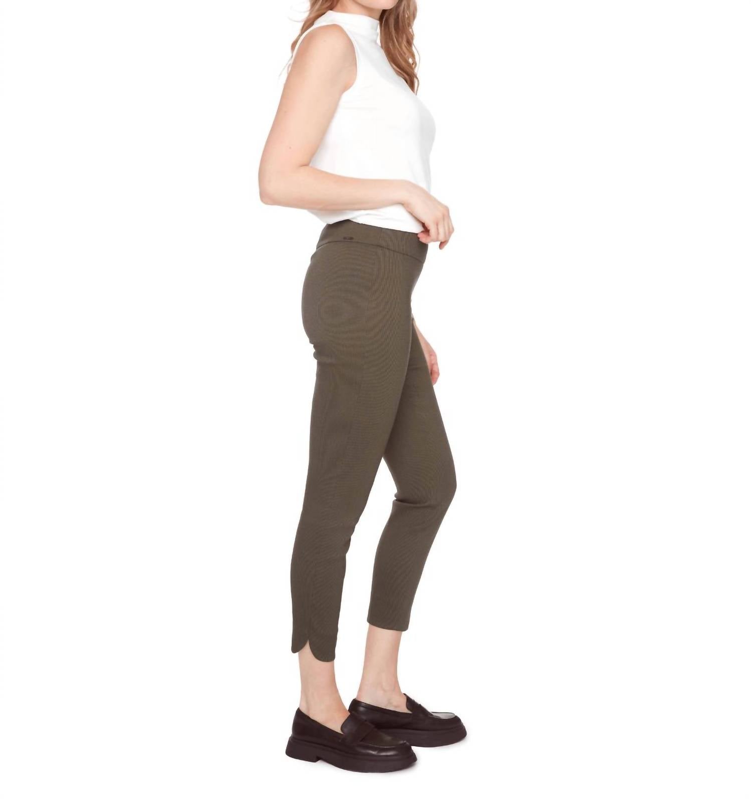 Up! - Textured Techno Petal-slit Pant