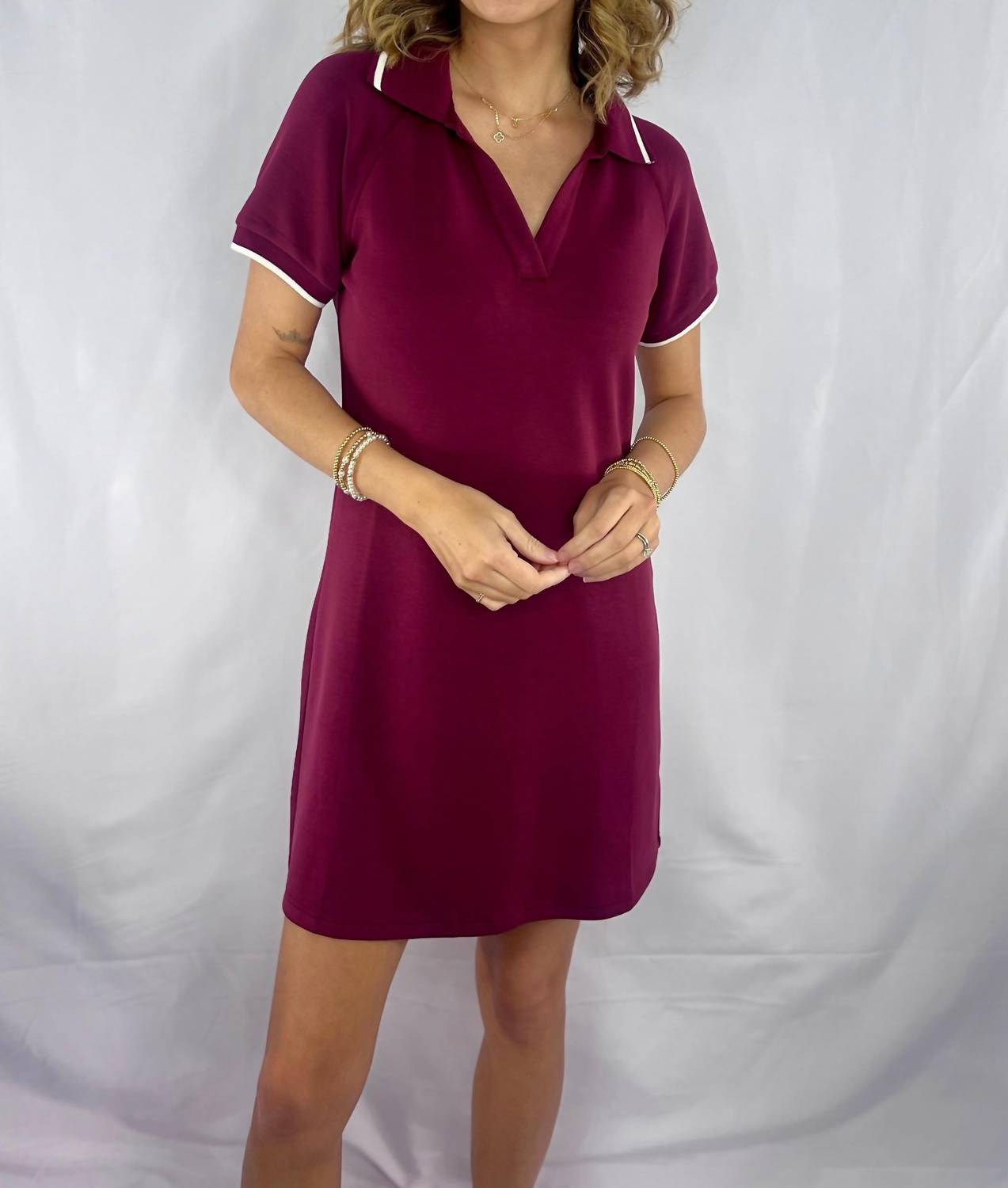 Skies Are Blue - Marley Modal Polo Mini Dress