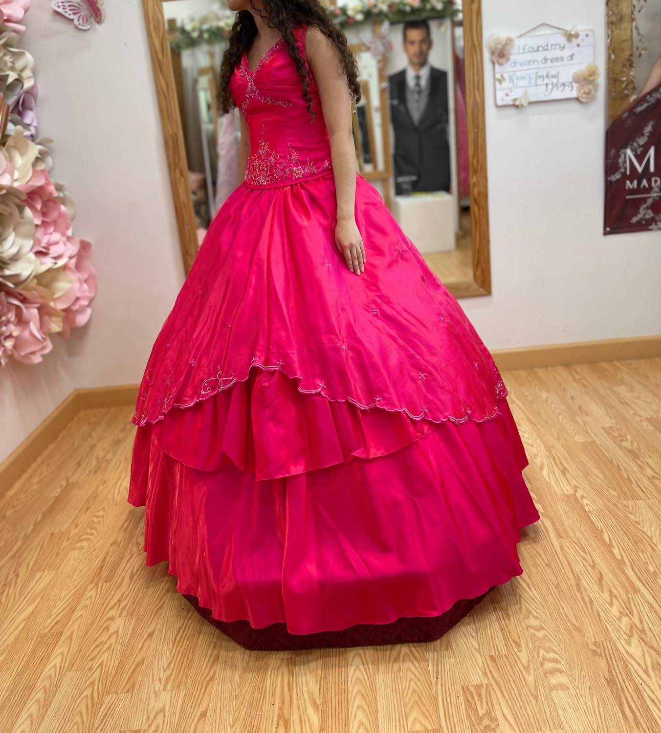 Mary'S Bridal - Youth Girls Quinceañera V Neck Dress
