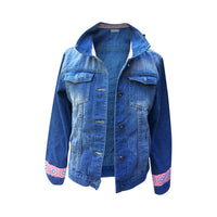 Hadley Pollet - Pansy Flower Jean Jacket