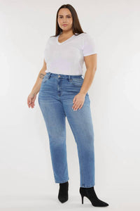 Kancan - High Rise Slim Straight Jeans - Plus