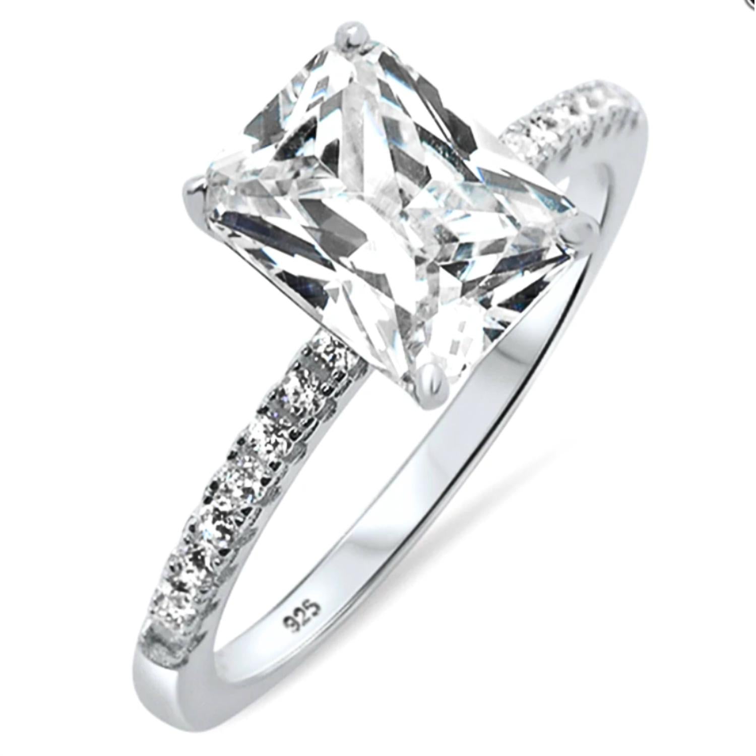 Starlette Women's Hazel Engagement Ring in silver - women's jewelry