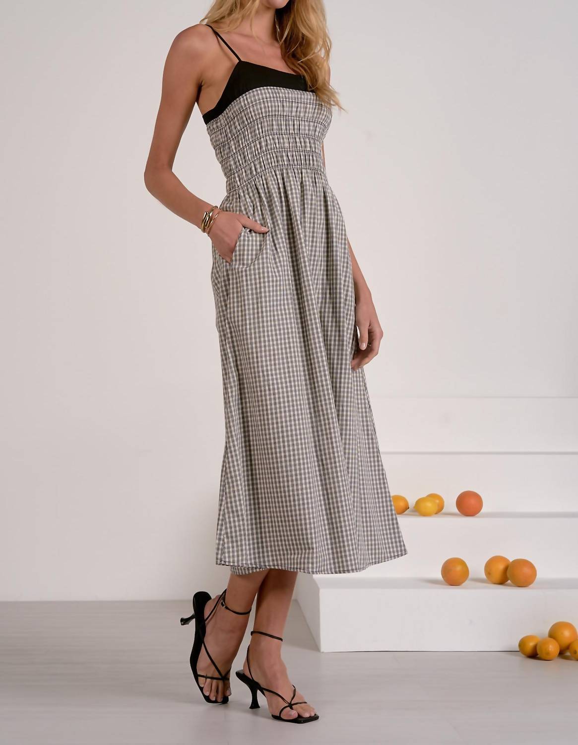 Elan - Spaghetti Strap Midi Dress