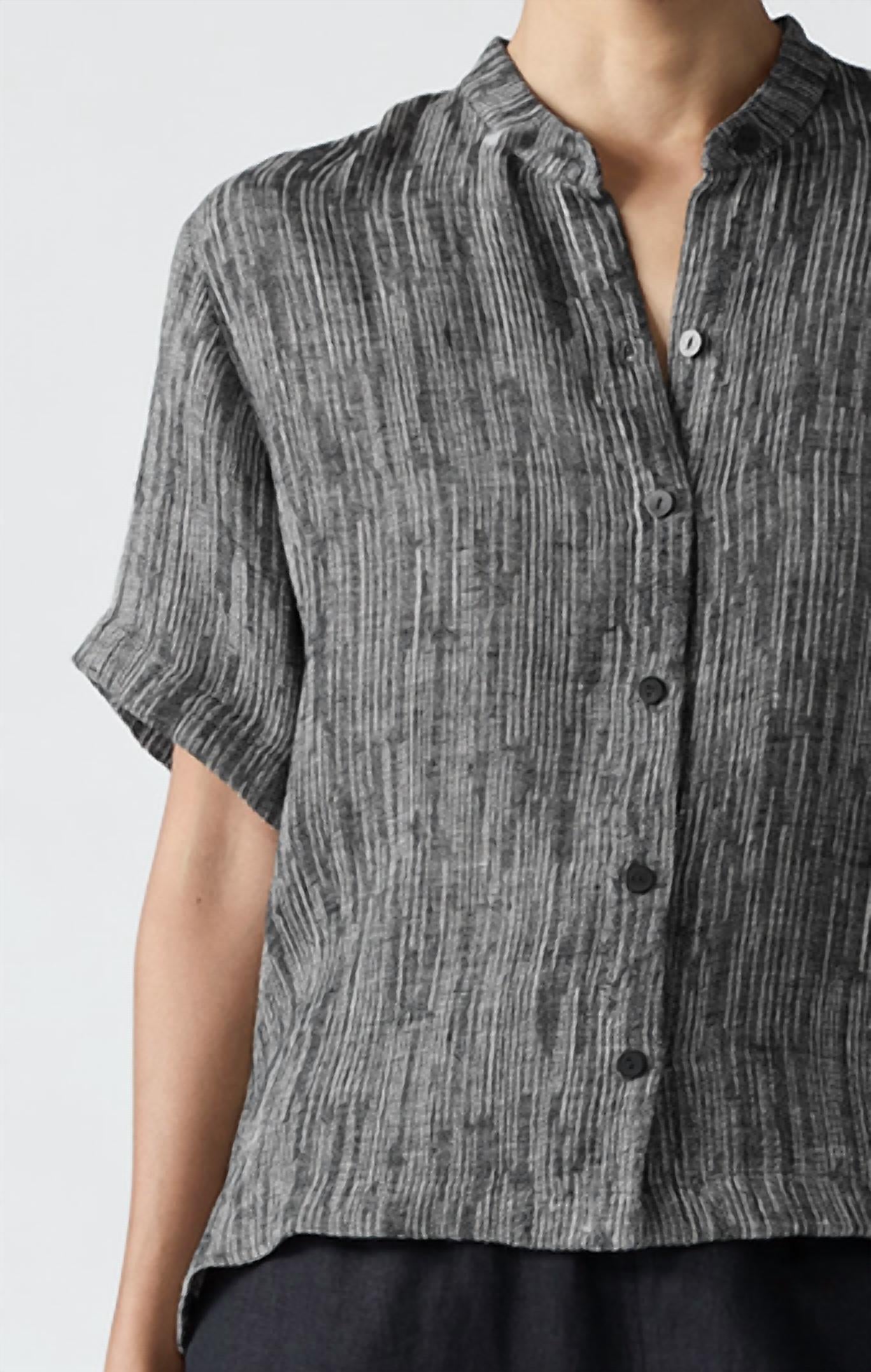 Eileen Fisher - Organic Linen Gauze Strata Top