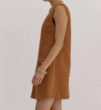 Entro - Women's Button Quilted Dress