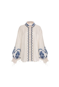 Agua By Agua Bendita - Abadia Wild Long Sleeve Blouse