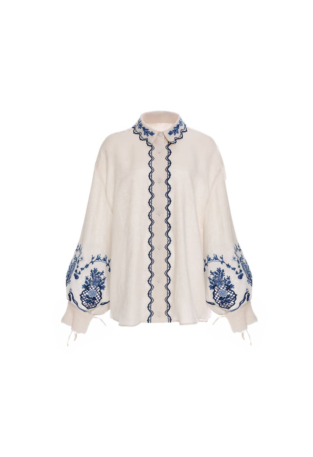 Agua By Agua Bendita - Abadia Wild Long Sleeve Blouse