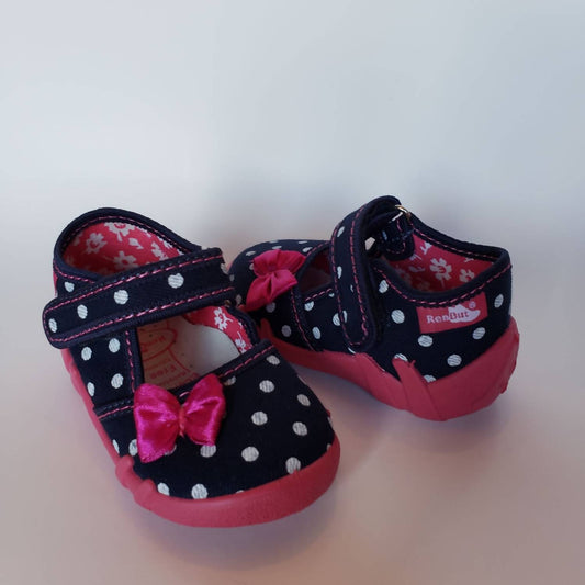 Renbut Shoes - Girl's Velcro Strap Mary Jane Casual Flat Shoe