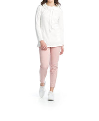 Papillon - Waffle Knit Cowl Neck Tunic With Pockets