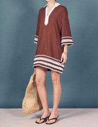 English Factory - Ric Rac Tunic Mini Dress
